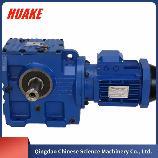 Fußmontiertes Schrägschneckengetriebe der S-Serie mit Vollwellen-Elektromotor-Geschwindigkeitsreduziergetriebe